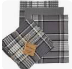 Park Designs Grey Area Set 4 Piece Dish Towel Set