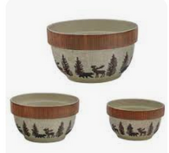 Park Designs Wilderness Trail Mixing Bowl Set of 3