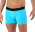 Men's Solid Turquoise Underwear Boxer Briefs 5" Loose Fit MXY6002030