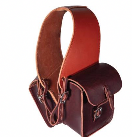Professional's Choice Leather Saddle Bag 2 Pouch
