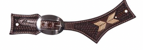 Professional's Choice Chocolate Arrowhead Hatchet Spur Strap