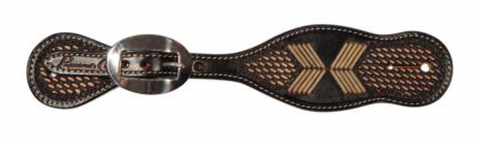 Professional's Choice Chocolate Arrowhead Spur Strap