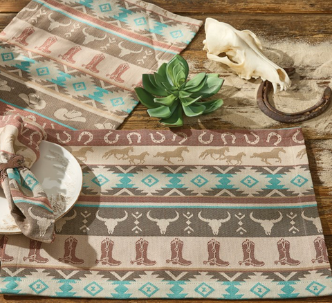 Park Designs 4 Set Ranch Jacquard Table Placemats