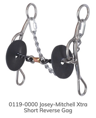 Reinsman Josey-Mitchell Xtra Short Reverse Gag Bit 0119-0000