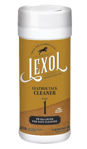 Lexol Leather Tack Cleaner Step 1 wipes