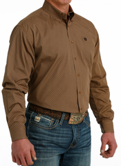 Cinch L/S Shirt Men's Brown Print MTW1105741