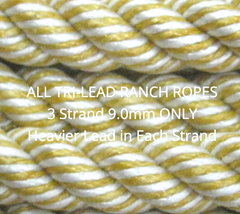 Cowboy Cordage Ropes 9.0/60" Ranch Rope tri-lead heavy
