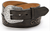 Nocona Women's Belt Dark Leather With Silver Concho's N3499701