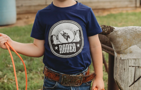 Shea Baby Navy Rodeo Shirt Boy’s BVINT04