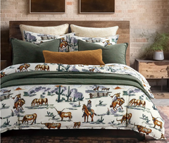 HiEnd Accents Ranch Life Reversible Bedding Set
