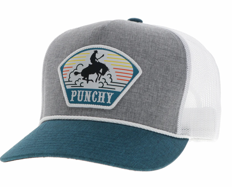 Hooey Punchy Grey/White Ball Cap 5032T-GYWH