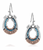 Montana Silversmith inner Light Turquoise Horseshoe Earrings ER5862