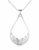 Montana Silversmiths Silver Artistry Open Teardrop Necklace NC5669