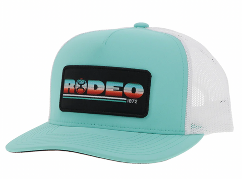 Hooey Turq/White Rodeo Ball Cap 2453T-TQWH