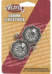 Weaver Concho Stainless Steel Floral 77-4047