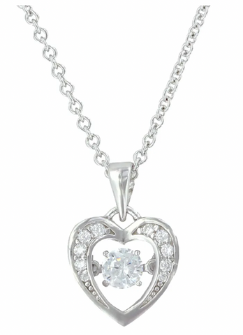 Montana Silversmiths Necklace Dancing CZ Heart NC3868