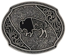 Montana Silversmiths Attitude Buckle Buffalo Roam A987S