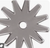 Rowel 12 Points Stainless Steel 1 1/4" 25-9033