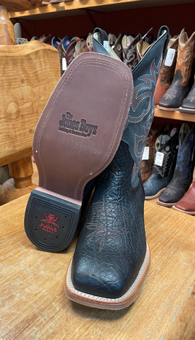 Brahma Mens Black Cowboy Boots