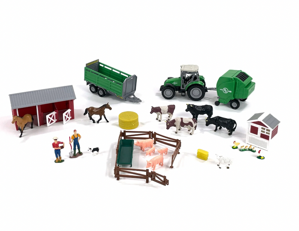 Mini Farm Sets Big Country Toys 32 Piece Miniature Farm Set 501 | Jones Boys Saddlery ...