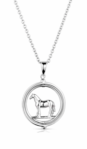 Montana Silversmiths AQHA Horses of the World Necklace QNC5971