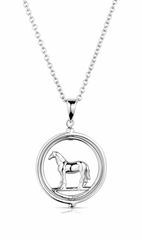 Montana Silversmiths AQHA Horses of the World Necklace QNC5971