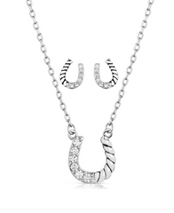 Montana Silversmiths Roping Luck Jewelry Set JS5969