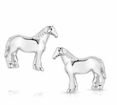 Montana SilverSmiths AQHA Quarter Horse Earrings QER5972