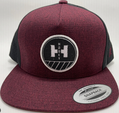 Hooey Hat Plow Maroon Black Snap Back Trucker Cap 2127T-MABK