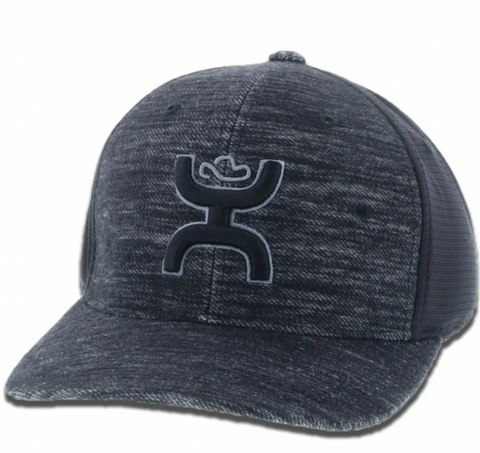 HOOEY "ASH" BLACK BALL CAP SMALL/MEDIUM 1731BK-01