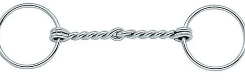 Weaver DRAFT BIT, 6" SINGLE TWISTED WIRE SNAFFLE MOUTH 25-8397