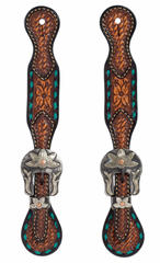 Weaver Turquoise Cross Spur Strap Women's 45508-53