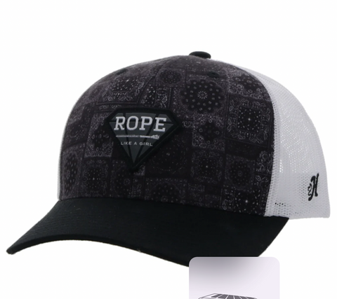 Rope Like A Girl Snapback Cap 2349T-BKWH