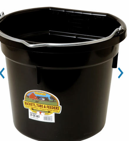 Little Giant Bucket Flat Back Bucket P20FBBLACK6