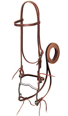 Weaver PONY LATIGO LEATHER BROWBAND BRIDLE WITH SINGLE CHEEK BUCKLE 20-0350