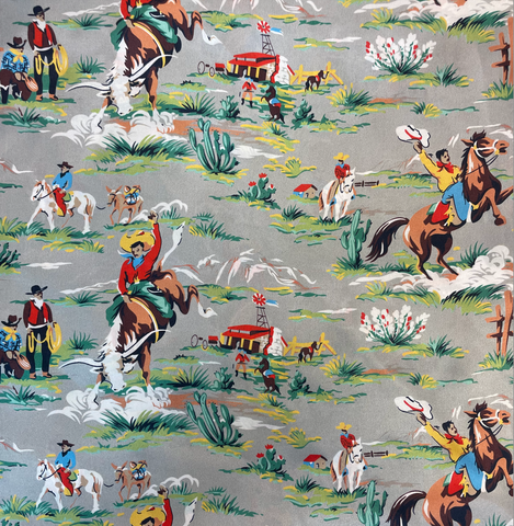 Brown Creek Vintage Cowboy Silk Wild Rag 44"