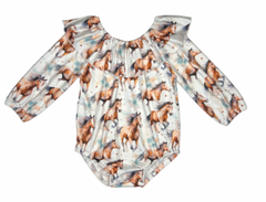 Shea Baby Running Horse Onesie Infant Girl’s OSB01