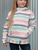 Cruel Girls Stripe Hoodie Girl's CWK8630003