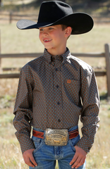 Cinch Button Up L/S Shirt Boy’s MTW7060357