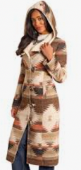 Panhandle Slim Women's Powder River Outfitters Aztec Long Coat DW92C04123