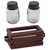 Park Designs Cozy Farmhouse Salt N Pepper with Caddy 8599-672