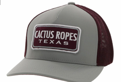 Hooey CR084 Youth Grey/Maroon Hat