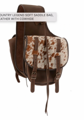 Western Rawhide COUNTRY LEGEND SOFT SADDLE BAG, LEATHER WITH COWHIDE