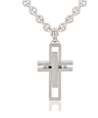 Montana SilverSmith Modern Layer Stainless Cross NC3579