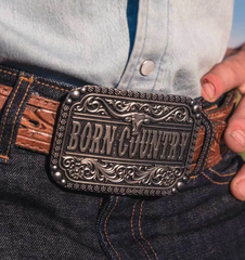 Montana Attitude Buckle Born Country A907