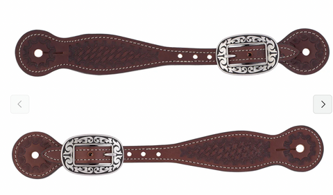 Weaver Basin Cowboy Spur Straps, Thin 30-0176-BR
