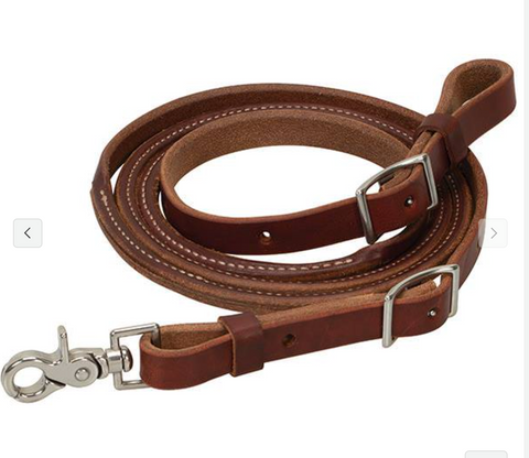 Weaver Oiled Canyon Rose Heavy Harness Round Roper Rein, 3/4" 50-1486-8