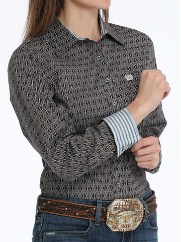 Cinch Button Up L/S Shirt Women's MSW9164229