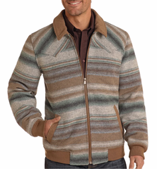 Powder River Outfitters Serape Stripe Wool Bomber Mens DM92C04073