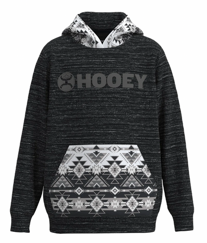 Hooey Kids Black Aztec Hoodie HH1242BKAZ-Y